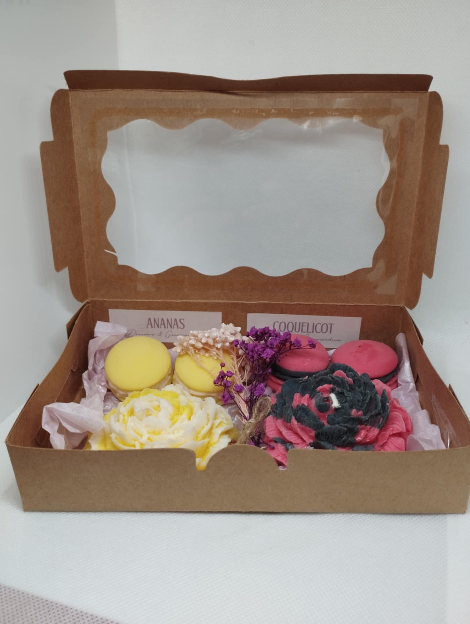 coffret fleurs et fondants