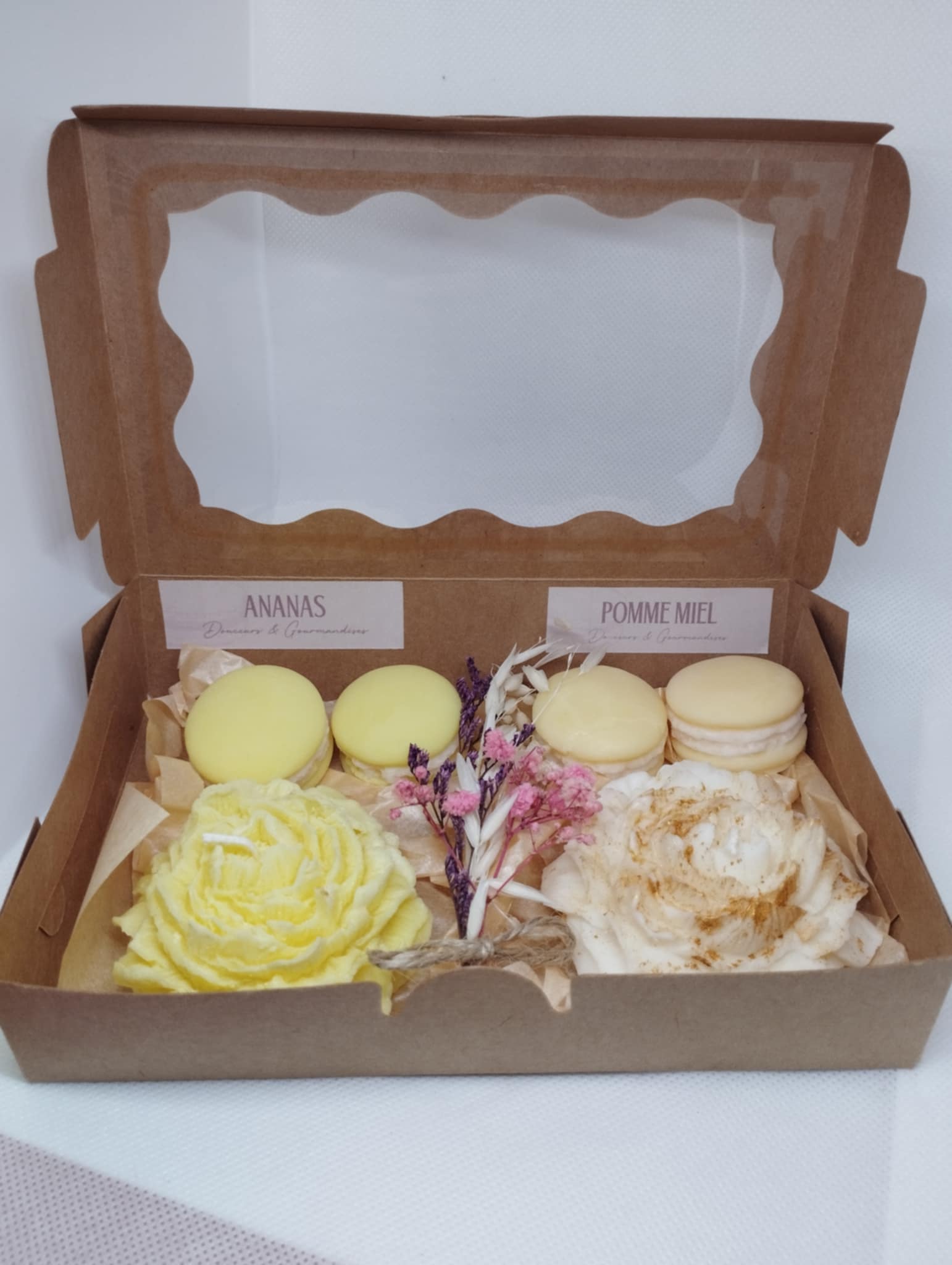coffret fleurs et fondants