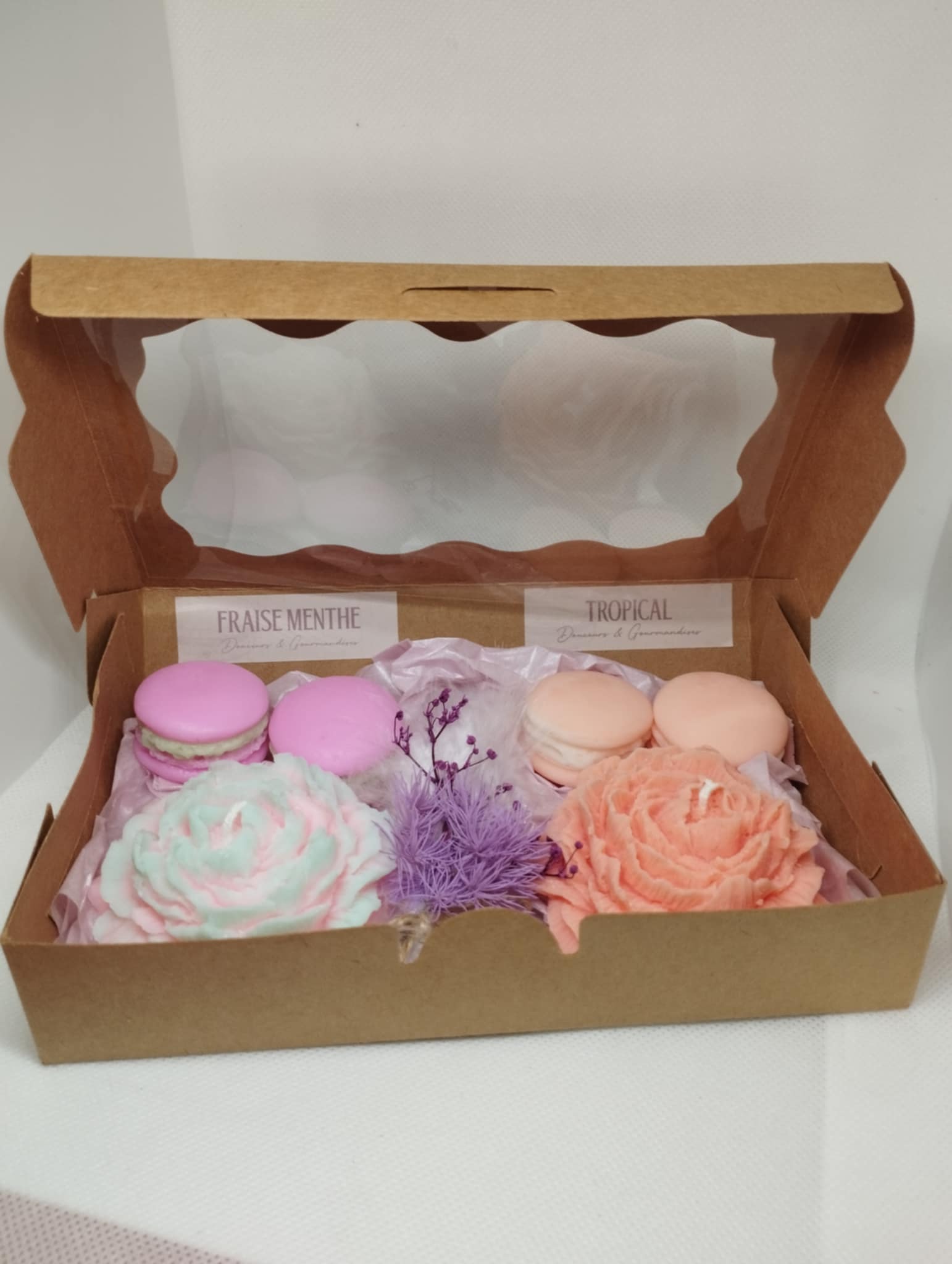 coffret fleurs et fondants