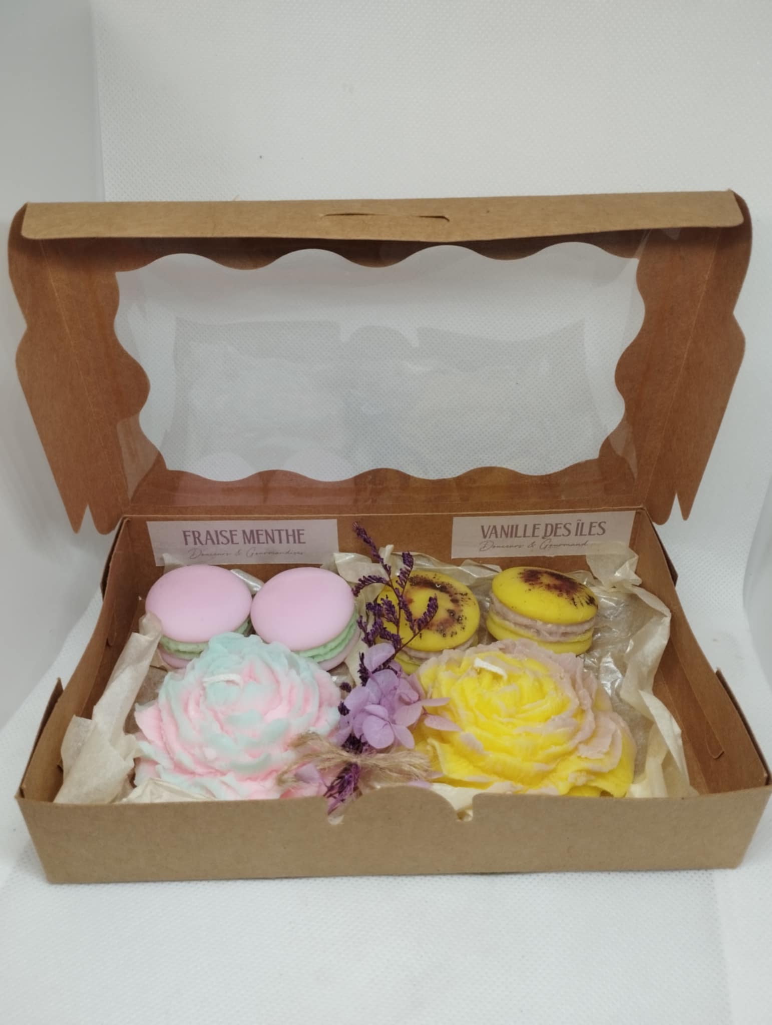 coffret fleurs et fondants