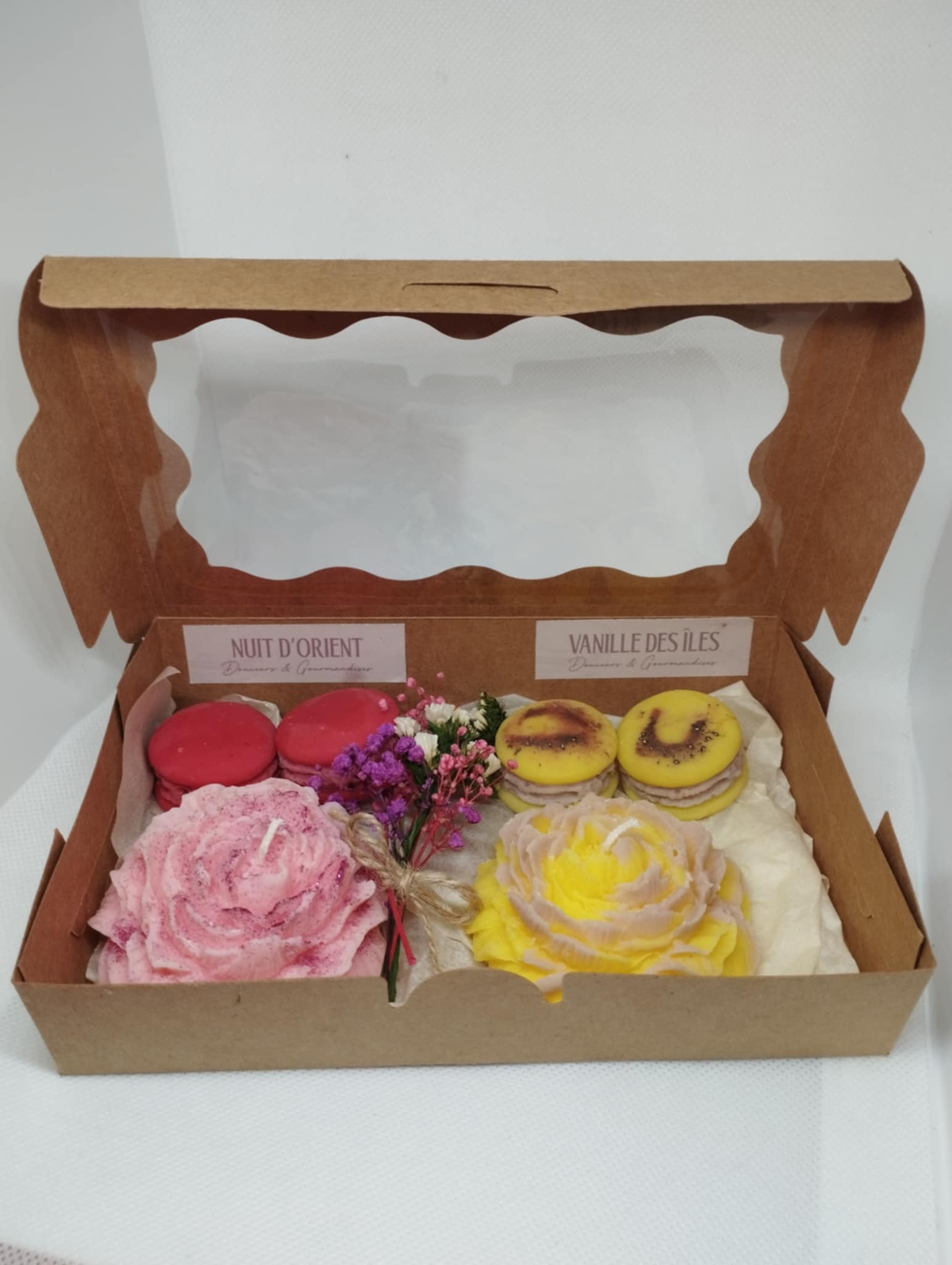 coffret fleurs et fondants